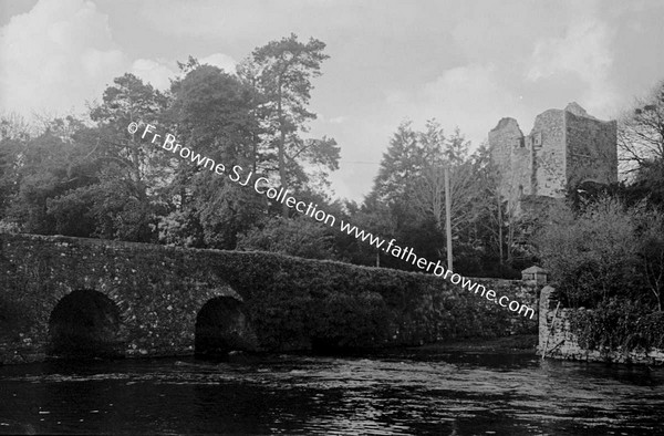 ABBEY FROM RIVER AT ABBEY BRIDGE